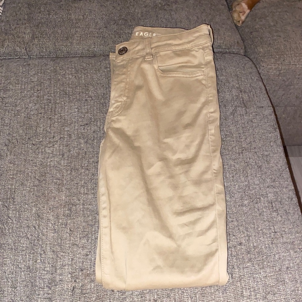 American eagle straight leg, khaki jeans
